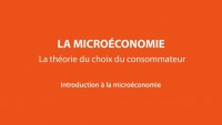 La microéconomie - La théorie du choix du consommateur 